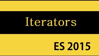 ES6 and Typescript Tutorial  38  Iterables and Iterators [upl. by Eednus]