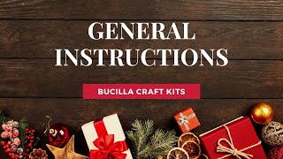 Bucilla  General Instructions [upl. by Parrie]