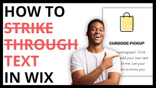 How to Strikethrough Text in Wix QUICK GUIDE [upl. by Buke221]