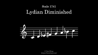 Scale 1741 Lydian Diminished [upl. by Waring]