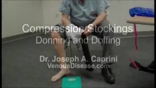 Donning and Doffing Compression Stockings [upl. by Eemiaj400]