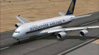 Singapore Airline A380 test flight takeoffamplanding MUST SEE [upl. by Nevai]