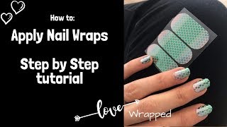 How to Apply Jamberry Nail Wraps  application tutorial for best manicure results [upl. by Atekan832]