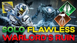 Solo Flawless Warlords Ruin on Titan [upl. by Ajnotal143]