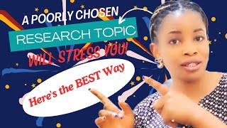 How to Choose the Perfect Research Topic  5 Steps for Beginners [upl. by Joachima]