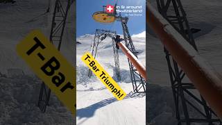 Epic Ski Lifts Tackling Andermatt’s Extreme TBar Challenge [upl. by Nyladam]