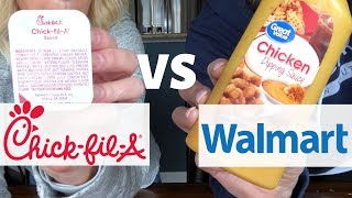 Great Value Chicken Dipping Sauce VS ChickfilA Sauce [upl. by Eudo]