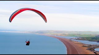 PARAGLIDING AT PORTLAND ON THE JURASSIC COAST [upl. by Anyat]