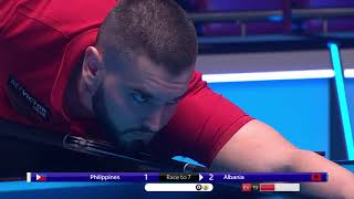 Philippines vs Albania  2019 World Cup of Pool  Second Round [upl. by Olegnad]