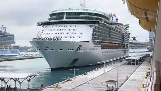 Cruise Ship Horn Battle in Nassau [upl. by Zeret548]