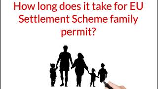 How long does it take for EU Settlement Scheme family permit [upl. by Eppesiug353]