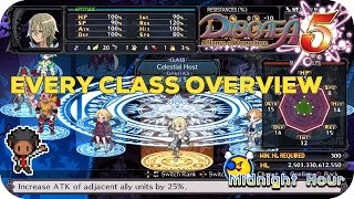 Every Class in Disgaea 5 ★ Midnight Hour [upl. by Tenn]