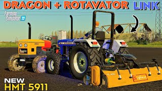 Happy goldsmith Dragon 🐲 Rotavator  fs22  With Download Link  New Hmt 5911 Purchased 💥 [upl. by Nevarc]