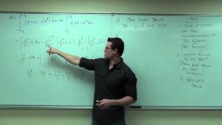 Calculus 1 Lecture 51 Finding Area Between Two Curves [upl. by Artened]