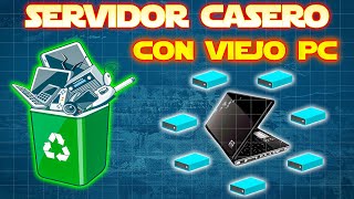 Crear SERVIDOR CASERO Con PC ANTIGUA  NAS CASERO tipo Netflix Spotify Google Fotos [upl. by Storm]