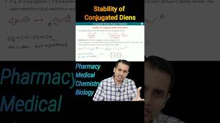 stability of Conjugated Dienes pharmaceuticalorganicchemistry2ndsemester [upl. by Enahs]