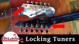 Locking Tuners  What are they how do they work and do you need them on your guitar [upl. by Ecinaj]