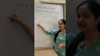 Fundamental Theorem of Arithmetic  Class 10th Maths  shorts maths class10 [upl. by Eednas]