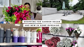 BUYING NEW ITEMS TO DECORATE OUR GARDEN  NEW IN DUNELM amp HOME BARGAINS SUMMER 2024 AND A HAUL [upl. by Naimad715]