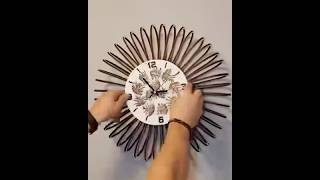 Creating a DIY Epoxy Resin Clock with Laser Cut Design viralvideo shortvideo [upl. by Orelia]