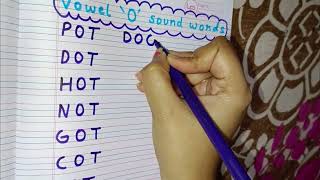 Vowel O sound words  Vowel sounds O  learn vowel o sound words for kids [upl. by Ecneralc231]