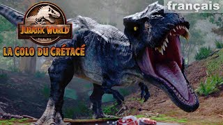 Affrontement de TRex  JURASSIC WORLD  LA COLO DU CRÉTACÉ  Netflix [upl. by Sinnel28]