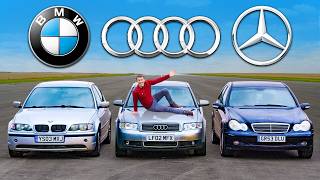 BMW v Mercedes v Audi £1000 DRAG RACE [upl. by Lydon]