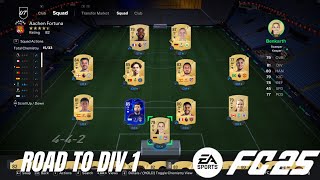 EASPORTS FC 25 DIVISION 6 GAMEPLAY POOR MAN ONLY PACKS ALLOWED [upl. by Isaacs]