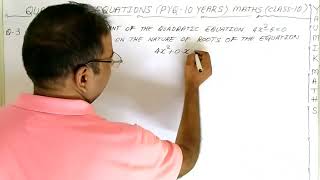 Find the discriminant of the quadraticequation 4x5  0 and hence commnenton the nature of root [upl. by Amhsirak306]