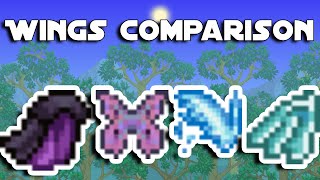 Terraria 14 all Wings Guide from Start to Finish  Wings Tier List amp Comparison [upl. by Gilba]