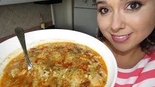 Sopa de bolilloMigas para las amigasSopa de ajo con chorizoMarisolpink [upl. by Nashoma]