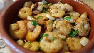 Gambas al ajillo  Fácil receta y muy rica  cocina con rock [upl. by Nomra701]