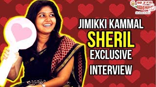 Jimikki kammal girl Sheril dance and interview with Radio Mirchi RJ Anand [upl. by Ettenhoj]