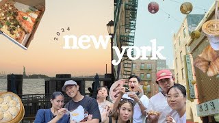 new york 2024  exploring the city good eats nights out [upl. by Pascasia]