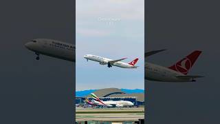 Turkish 787 Departure LAX Plane Spotting [upl. by Enileuqcaj]