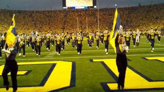 Michigan Marching Band Intro for Notre Dame [upl. by Nnaylrebmik]