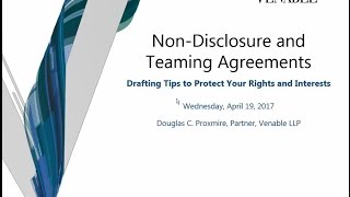 Non Disclosure and Teaming Agreements [upl. by Divadnhoj]