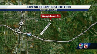 Officers investigating after juvenile shot on Waughtown Street [upl. by Sabelle]