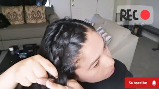 trenza diadema muy bonita y comoda vloggermexicana [upl. by Rebeh400]