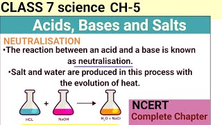 Acids Bases amp Salts  Class 7 science CH5 NCERT class7science acid oneshot acid physicswallah [upl. by Garrett530]