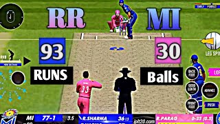 GameChanger 5 Gameplay MI vs RR Ipl 2024 [upl. by Podvin]