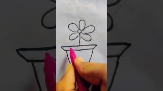 simple flower pot design shortlove [upl. by Artimed]