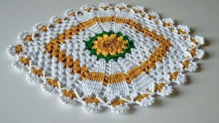 crochet table mat sousplat placemats thalposh rumalbeautyofcrochet4345 [upl. by Shugart352]