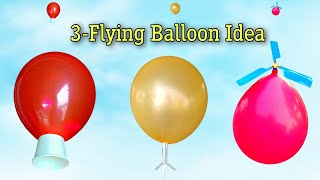 3best flying balloon ideas three balloon helicopter amazing flying balloon plane ideas [upl. by Glasgo]