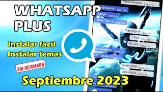 NUEVO WHATSAPP PLUS Ultima Versión  Whatsapp Plus Extremo  Ultimo Whatsapp Plus 2023 [upl. by Lorak]