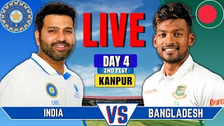 India vs Bangladesh 2nd Test Day 4  Live Cricket Match Today  IND vs BAN Live Score amp Commentary [upl. by Atteloc]