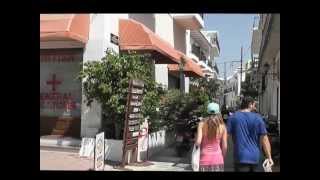 Papadiamanti street the Heart of Skiathos Town Skiathos island  Greece [upl. by Yatnahc]