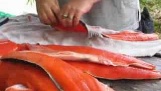 Quickly Fillet a Salmon [upl. by Notterb]