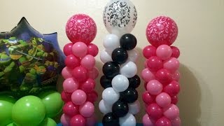 Easy Mini Balloon Columns [upl. by Neetsyrk]