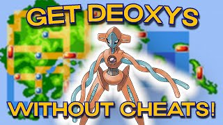 How to get Deoxys WITHOUT CHEATS in Pokemon Emerald [upl. by Annoya]